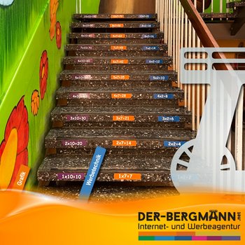 Mathematisches Treppenhaus in der Tullaschule