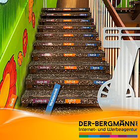 Mathematisches Treppenhaus in der Tullaschule