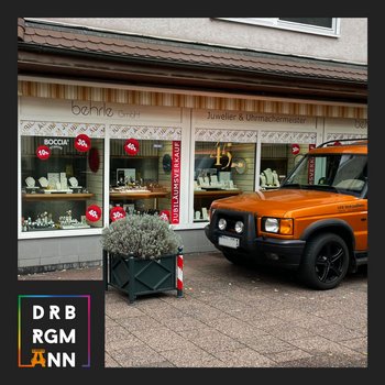 Schaufenster-Beschriftung Juwelier Behrle