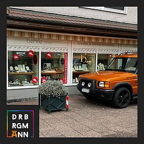 Schaufenster-Beschriftung Juwelier Behrle