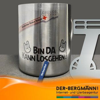 Edelstahltasse bedruckt