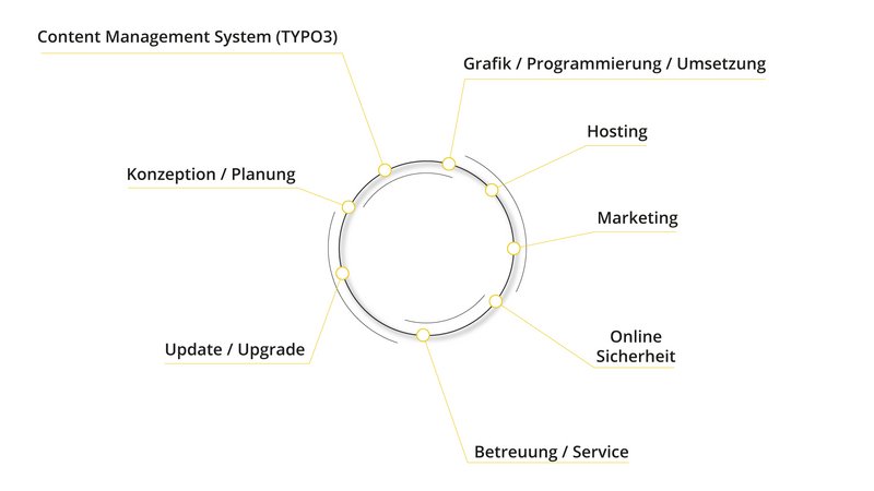 Website und TYPO3 (Infografik)