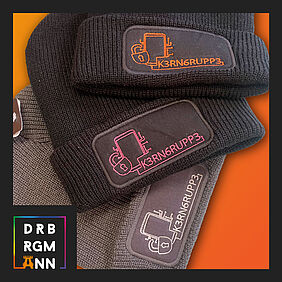 Beanies mit Logo-Stick