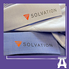 Textildruck Hemdkragen Solvation