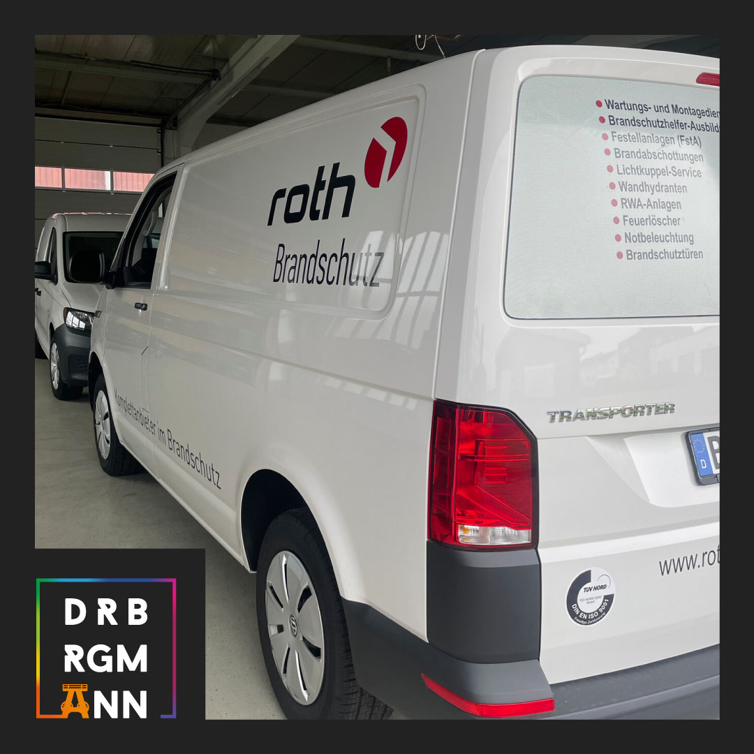 Fahrzeugbeschriftung Roth Brandschutz