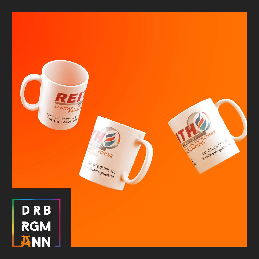 Werbetassen f&uuml;r Reith GmbH